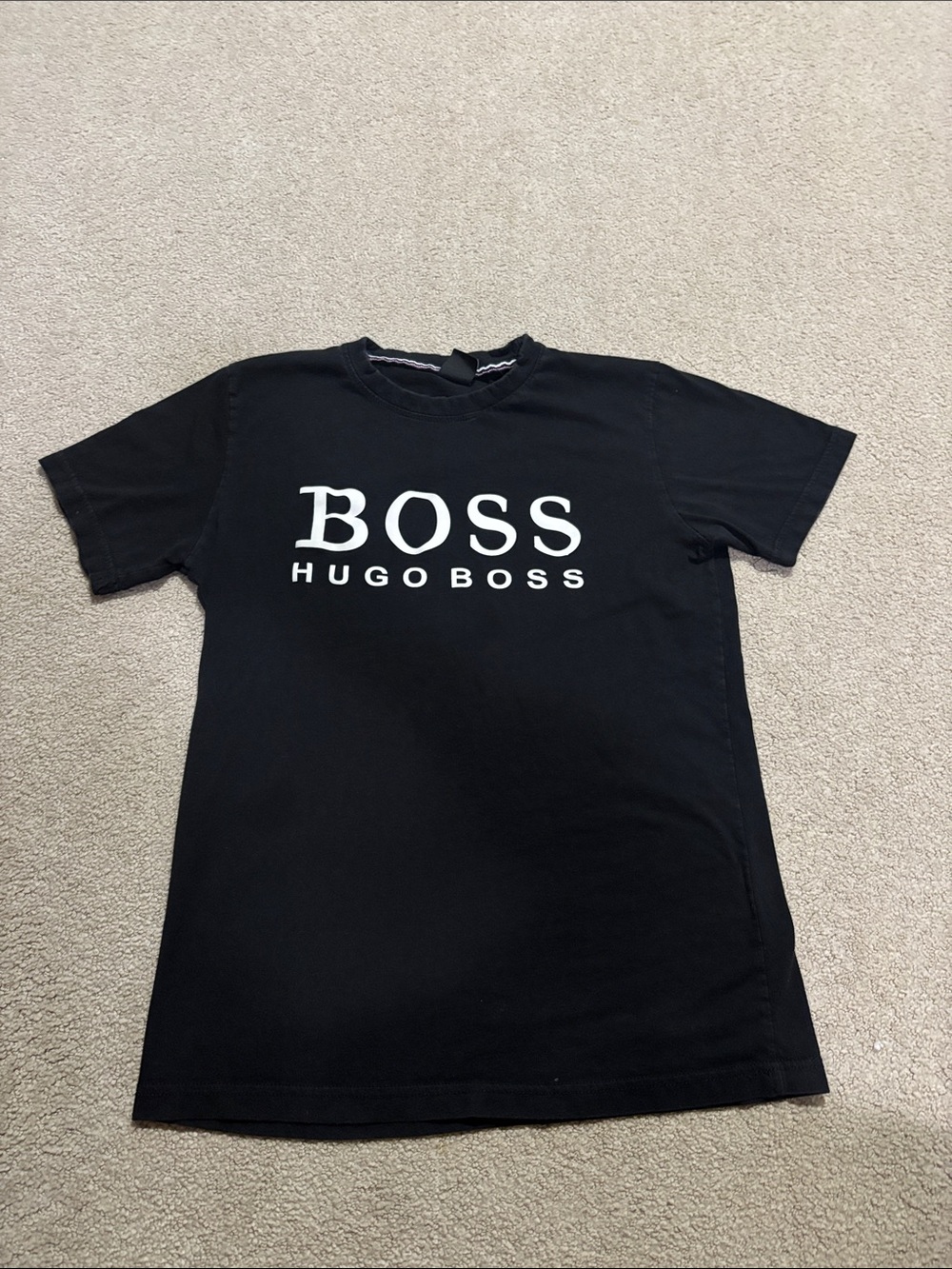 Hugo Boss Black Short Sleeve Tee with White Logo